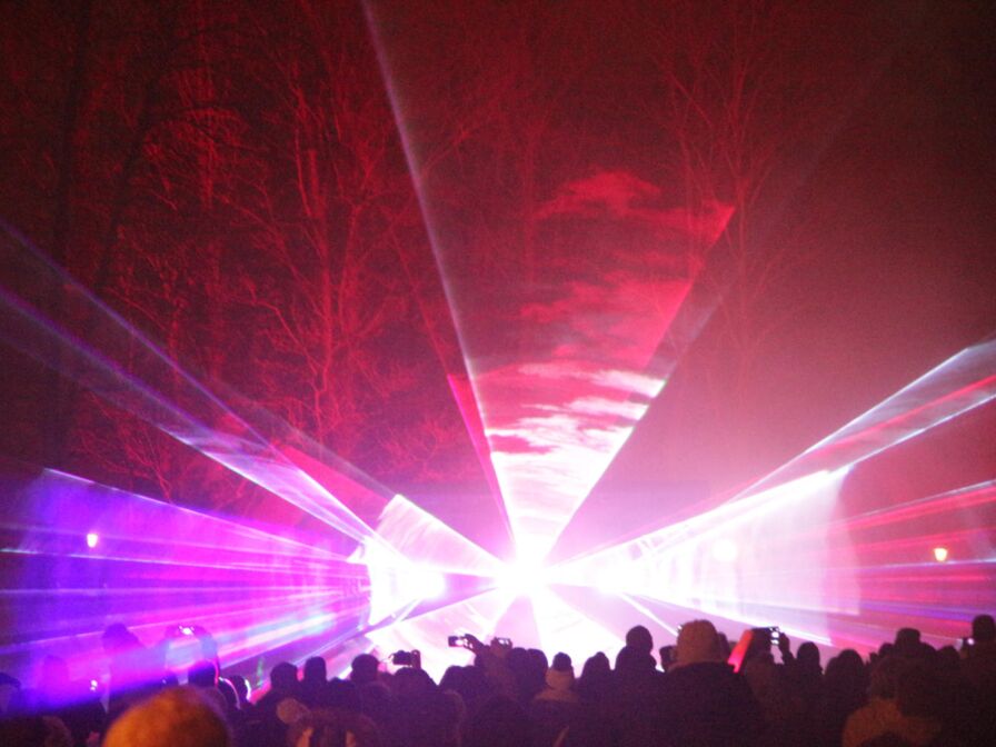 Lasershow im Kurpark