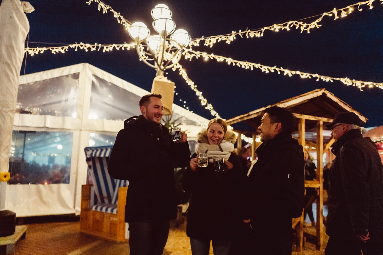 Glühwein auf dem Wintermarkt in Grömitz